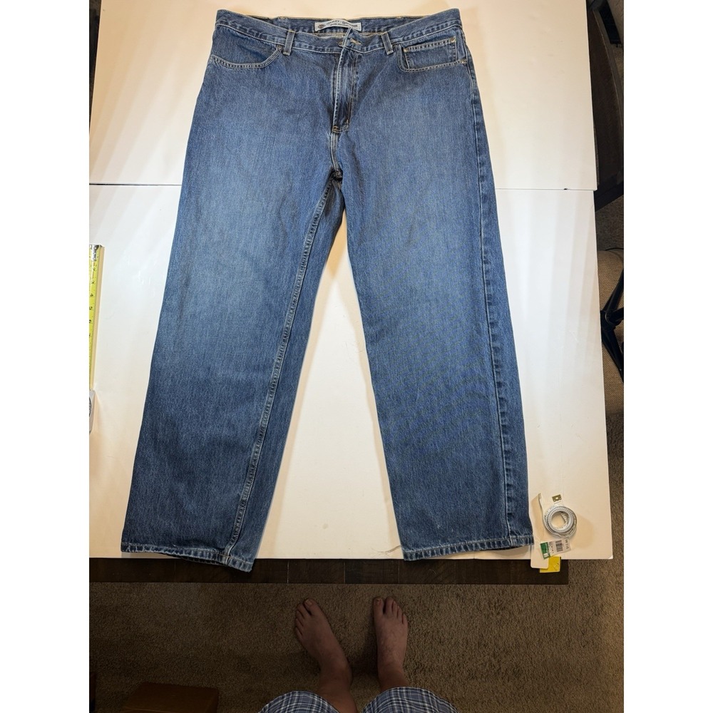 Harley Davidson Jeans Men's 38x30 Blue Denim Relaxed Straight Biker 2010